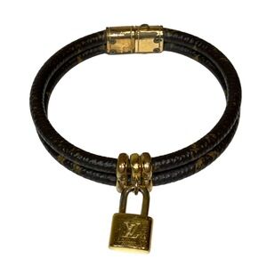 LOUIS VUITTON Monogram Charm Bracelet